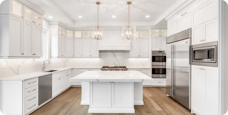 Custom white Cabinets