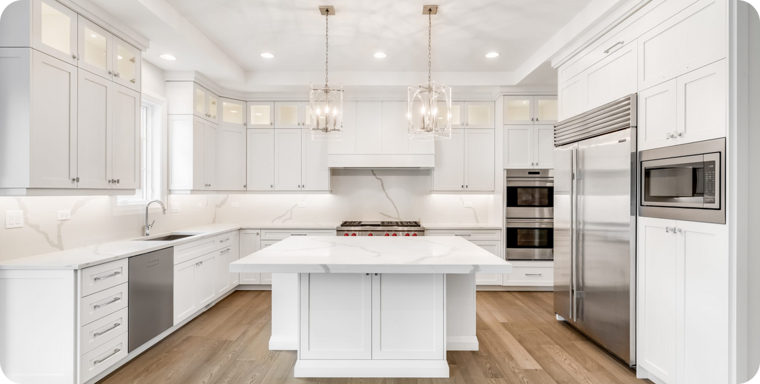 Custom white Cabinets