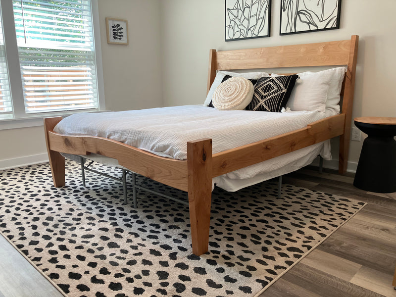 wood handmade bed