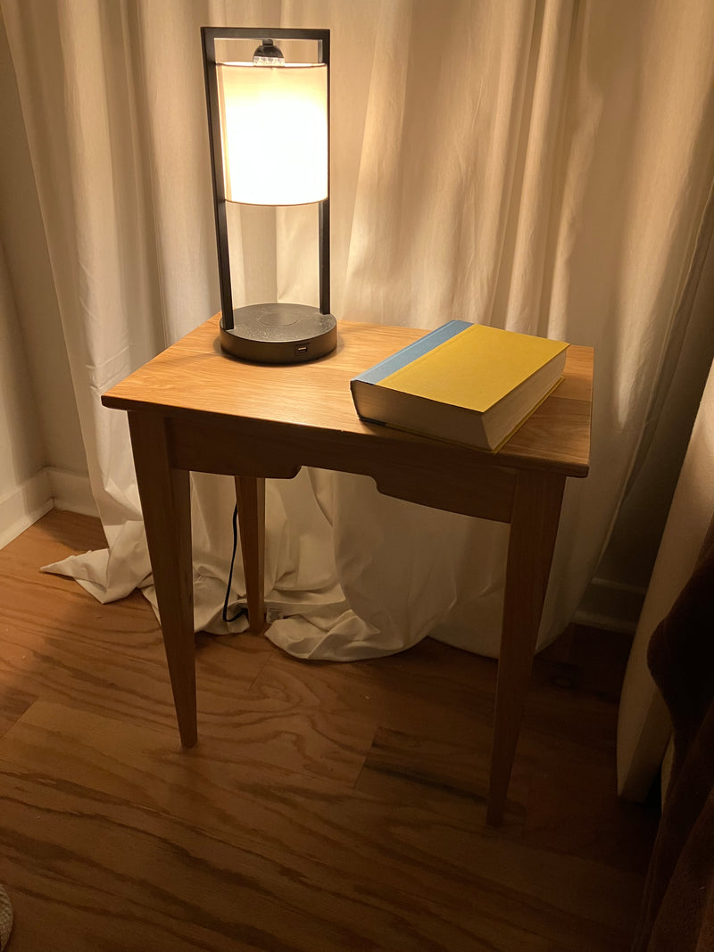 Night Stand With Book and Lamp
