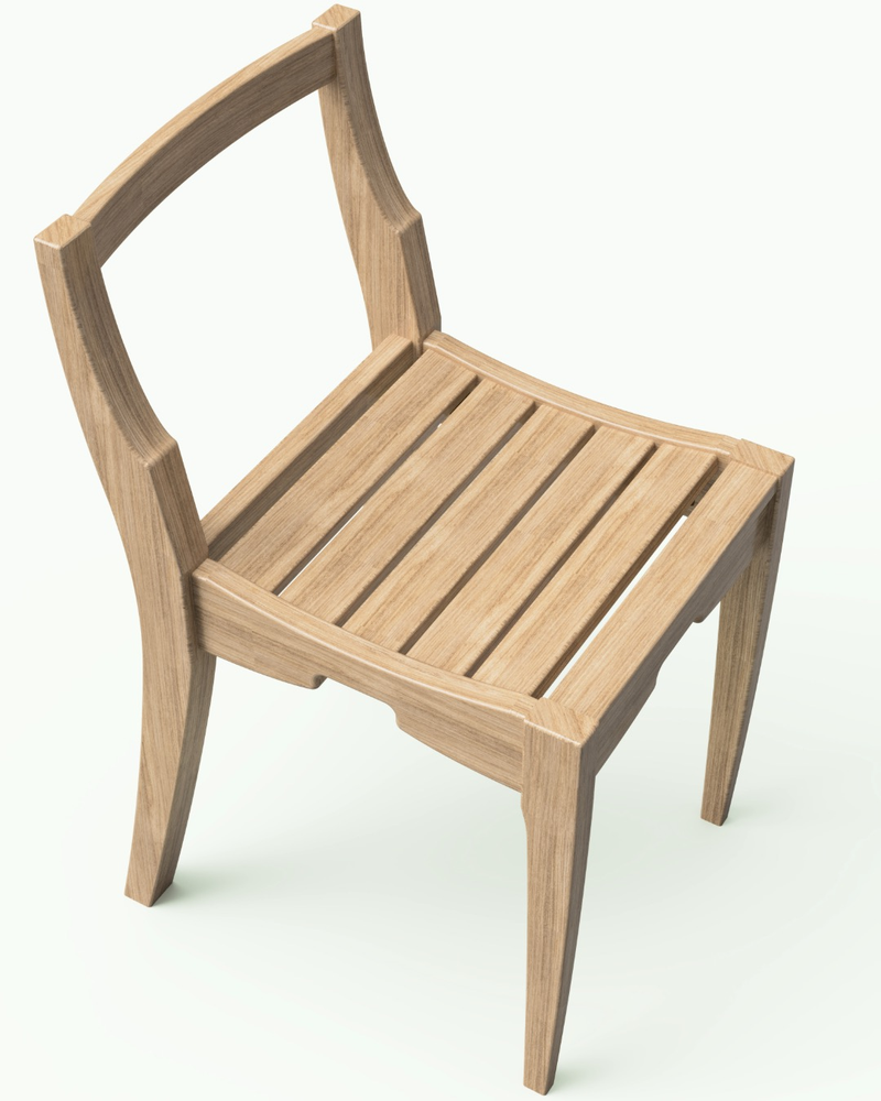 solid hickory chair