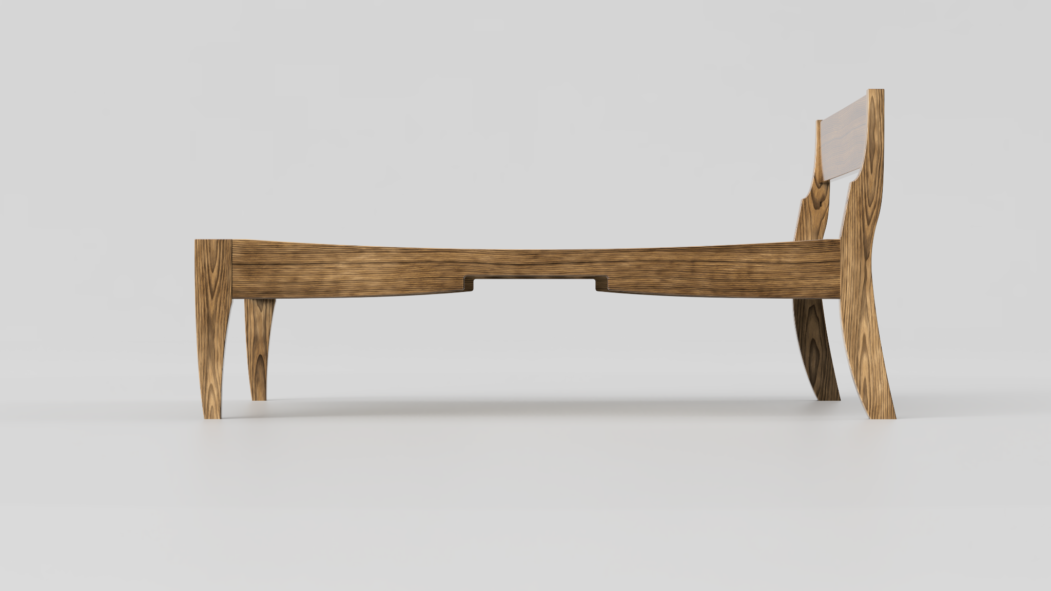 Mathewson Standard walnut bed frame