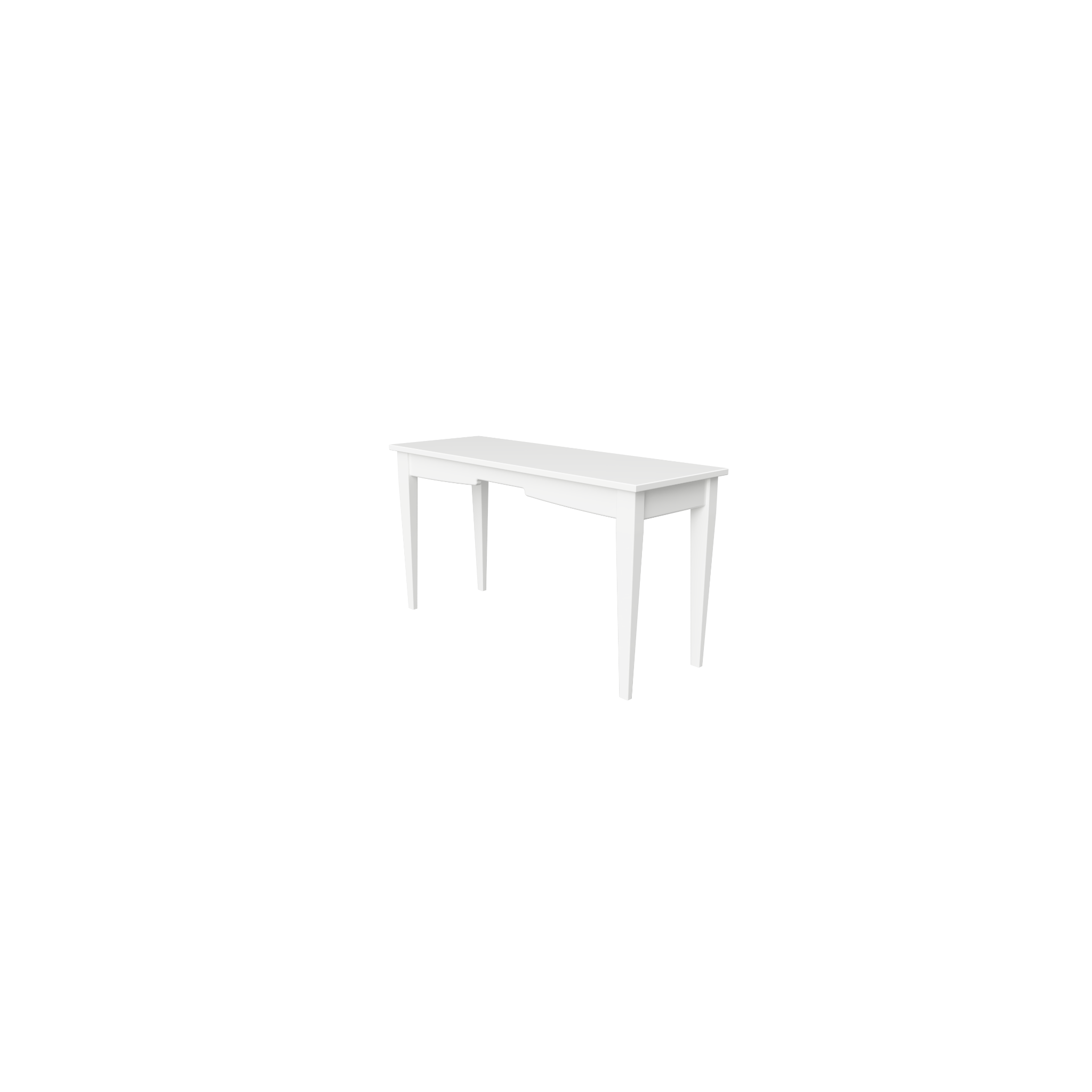 Made To Size White Mathewson Standard Entry Table