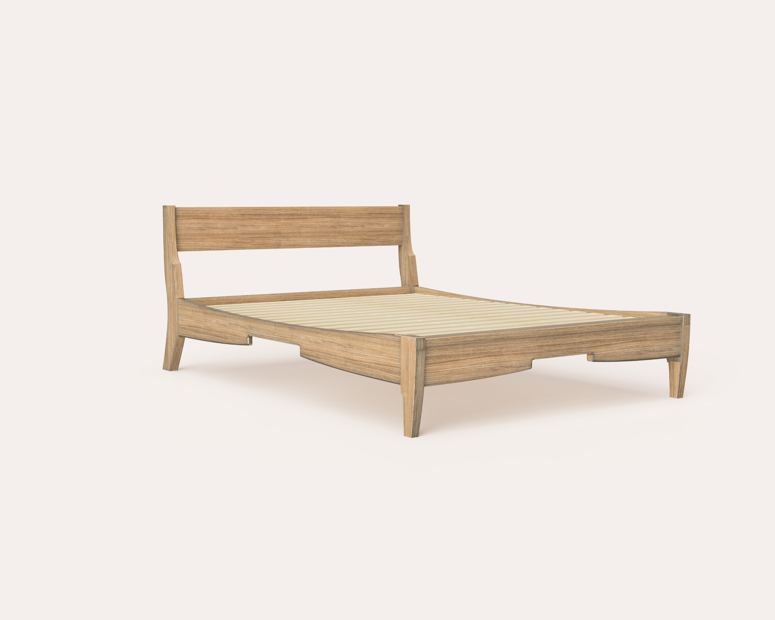 Mathewson Standard hickory king size bed frame