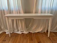 white long table