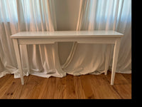 handnmade white long table