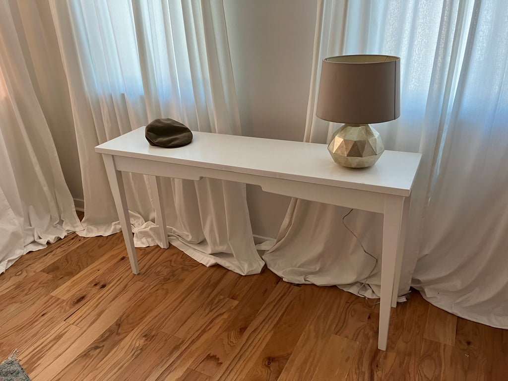 handmade white table