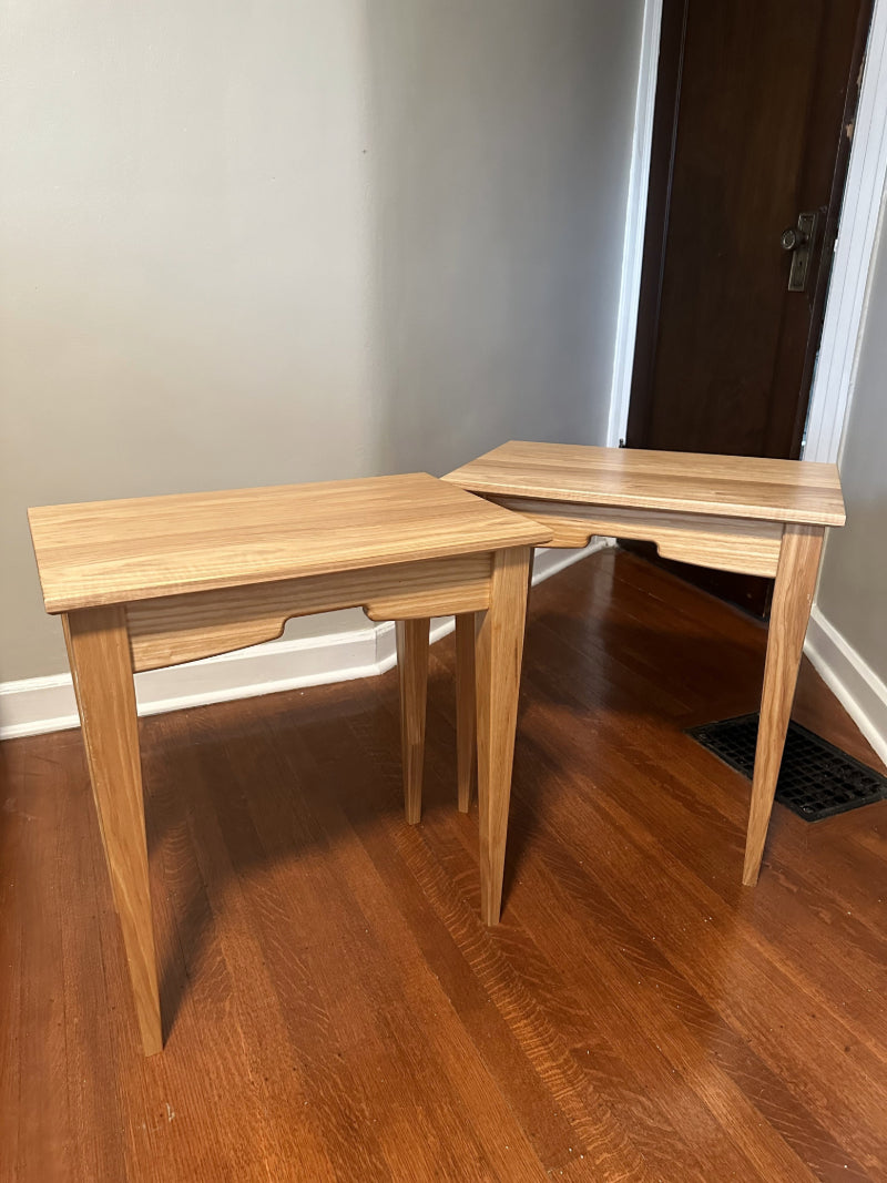 Pair of hickory night stands